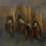 jehangir_sabawala_vespers_I_monks_nuns_paintings